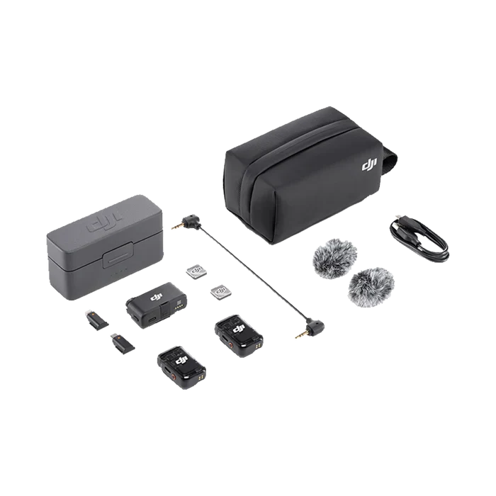DJI MIC 2 (2TX+1RX+Charging Case) 2-Person Wireless microphone system