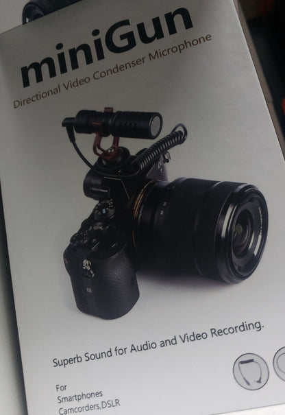 Mini gun directional video condenser microphone