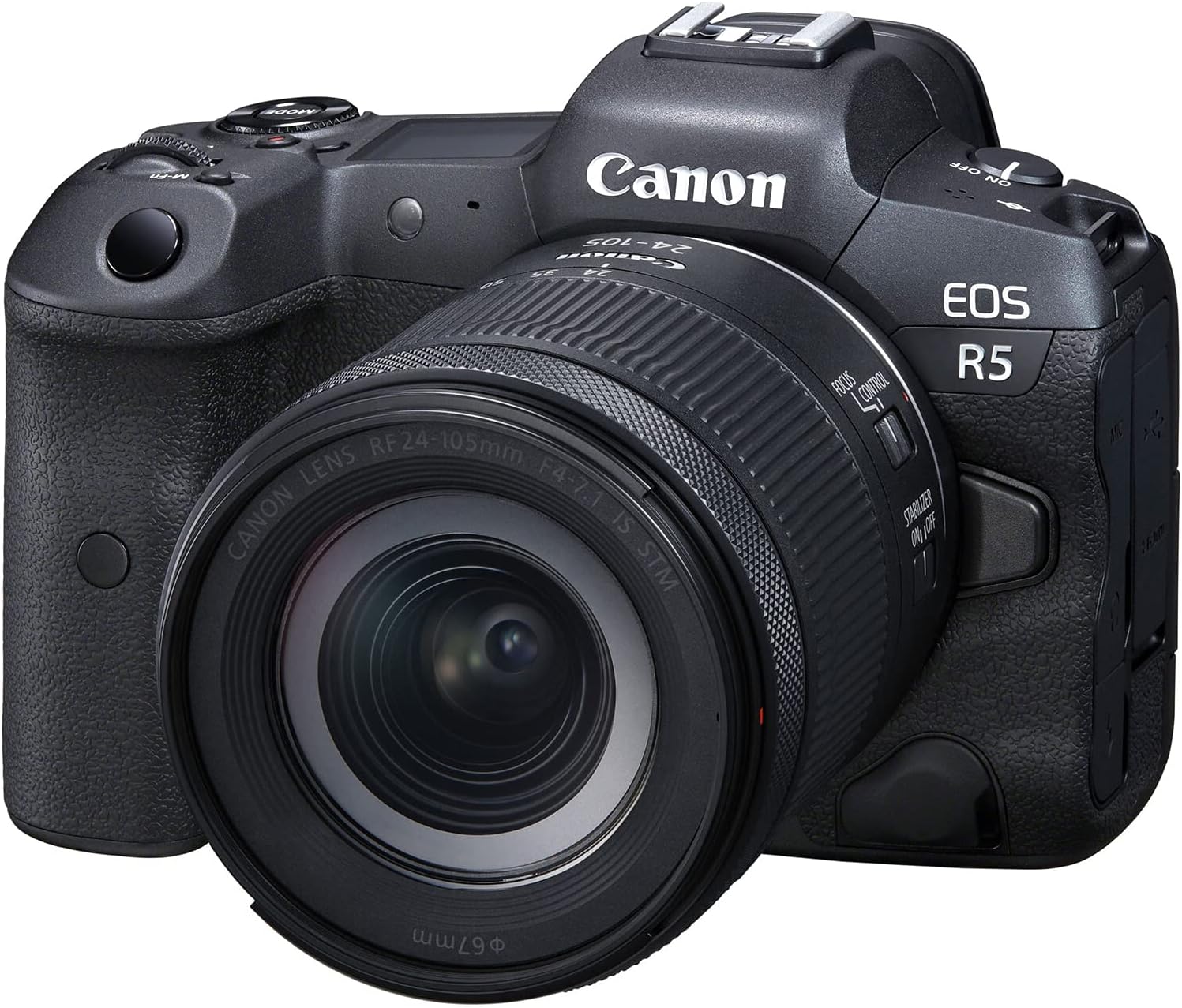 Canon EOS R5 Mirrorless Camera with Canon RF 24-105mm f/4-7.1 IS STM L ...