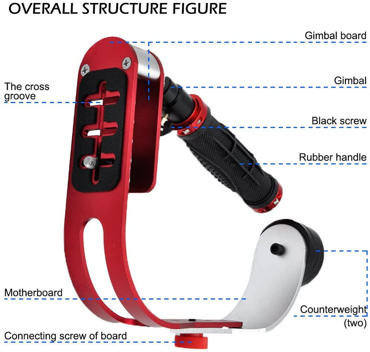 Professional Handheld Video DSLR Camera Stabilizer