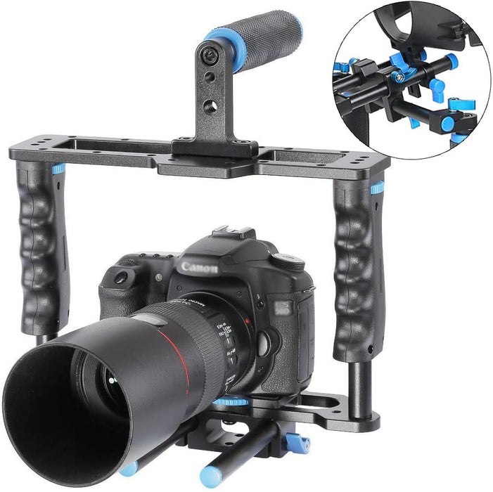 Yelangu Shoulder Rig with Camera Cage and Follow Focus Kit