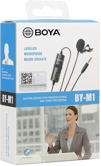 BOYA BY-M1 3.5 mm Lavalier Microphone for Smartphone