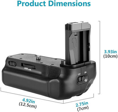 Battery Grip for Canon EOS 800D/Rebel T7i/77D/Kiss X9i/9000D Camera (BG-E17)