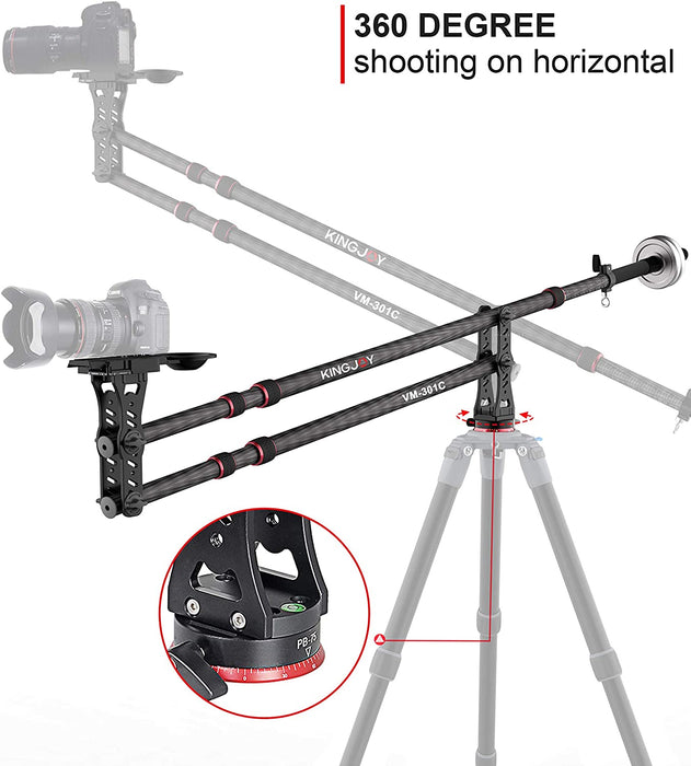 KINGJOY 70 inches Carbon Fiber Jib Arm