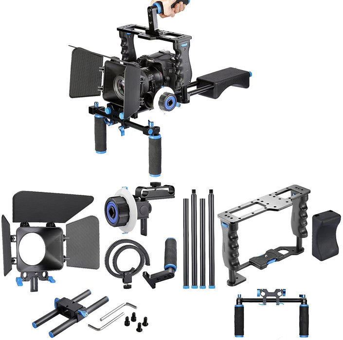 Yelangu Shoulder Rig with Camera Cage and Follow Focus Kit