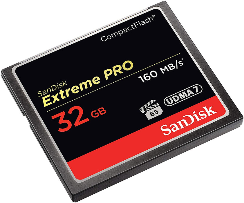 SanDisk Extreme PRO 32GB CompactFlash Memory Card UDMA 7 Speed Up To 160MB/s- SDCFXPS-032G-X46 Capacity:32Gb