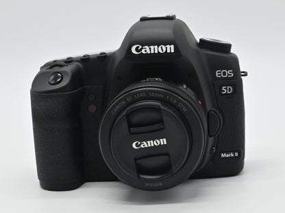 Canon 5D Mark II with 50mm lens f1:8 STM lens