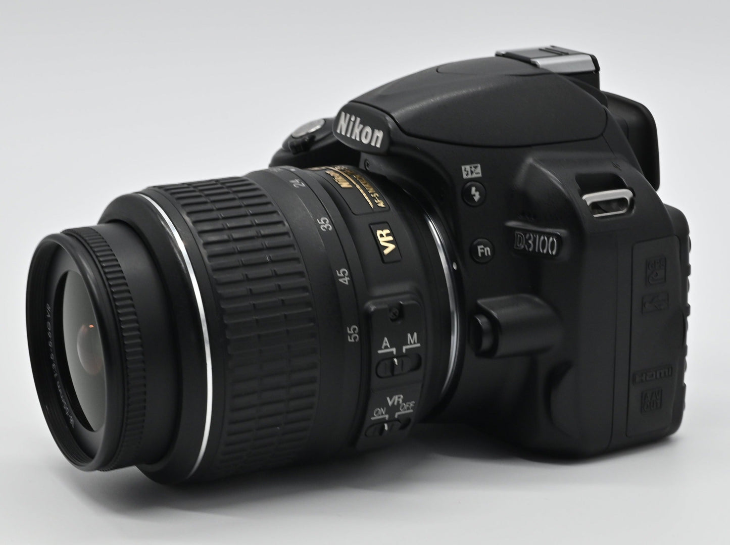 Nikon D3100 with 18-55mm lens