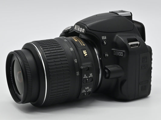 Nikon D3100 with 18-55mm lens