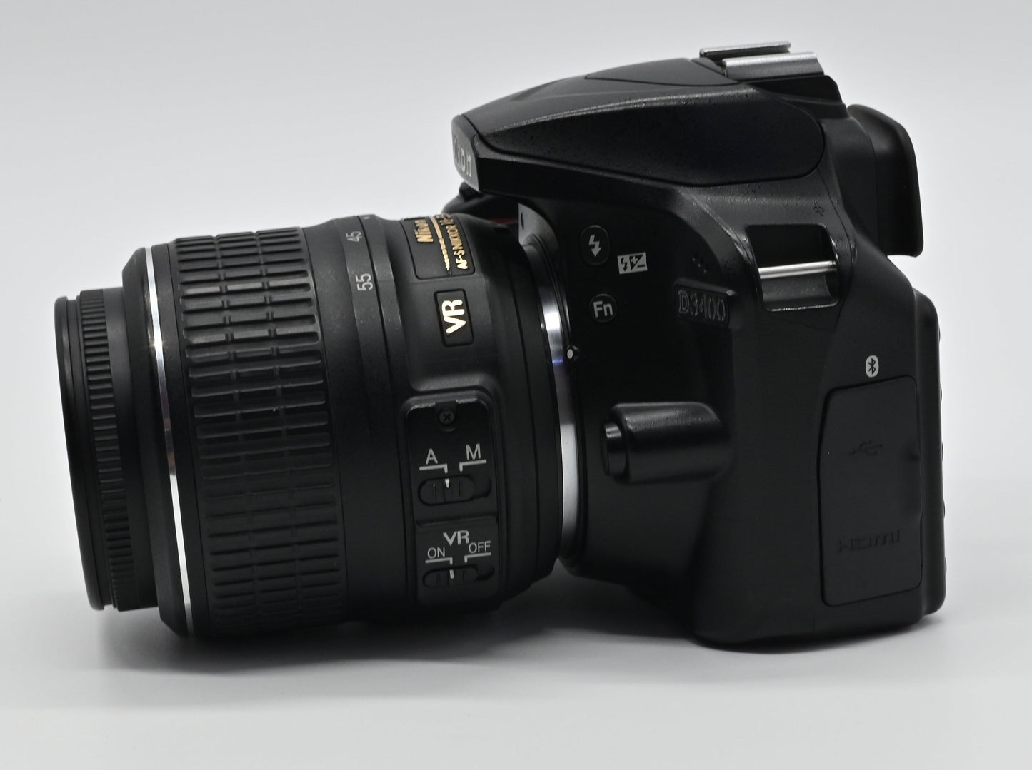 Nikon DSLR 3400 with 18-55mm lens