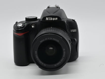 Nikon D5000 with 18-55mm lens