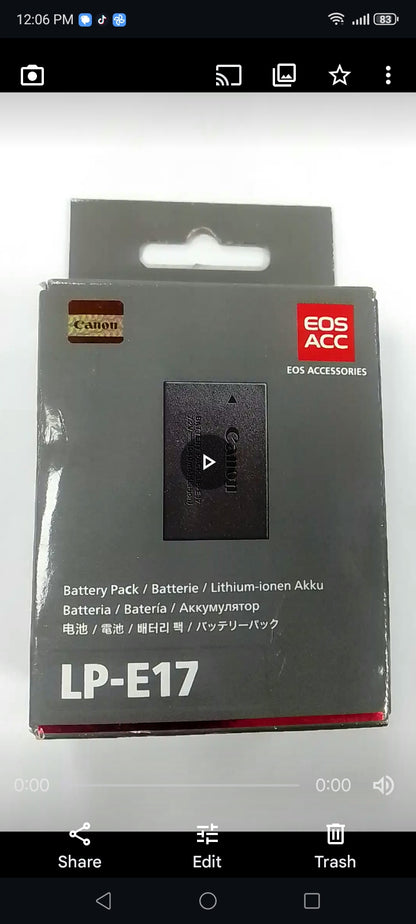 Canon LP-E17 BATTERY PACK