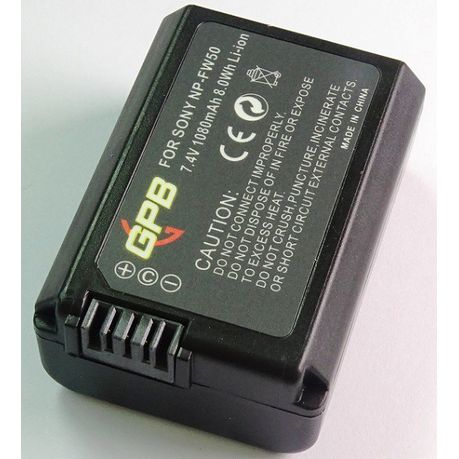 GPB battery pack for Sony NP-FW50 Battery