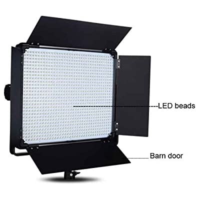 Yidoblo LED Video Light D-1080 with U Bracket & Barndoors