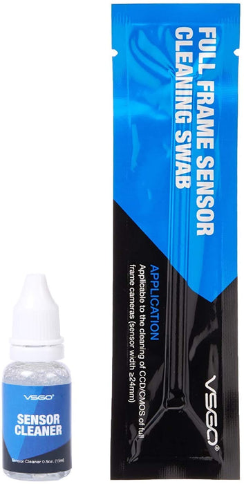 VSGO DDR24 DSLR or SLR Camera Full-Frame Sensor Cleaning Kit (12 X Full Frame Sensor Cleaning Swabs + 15ml Sensor Cleaner)